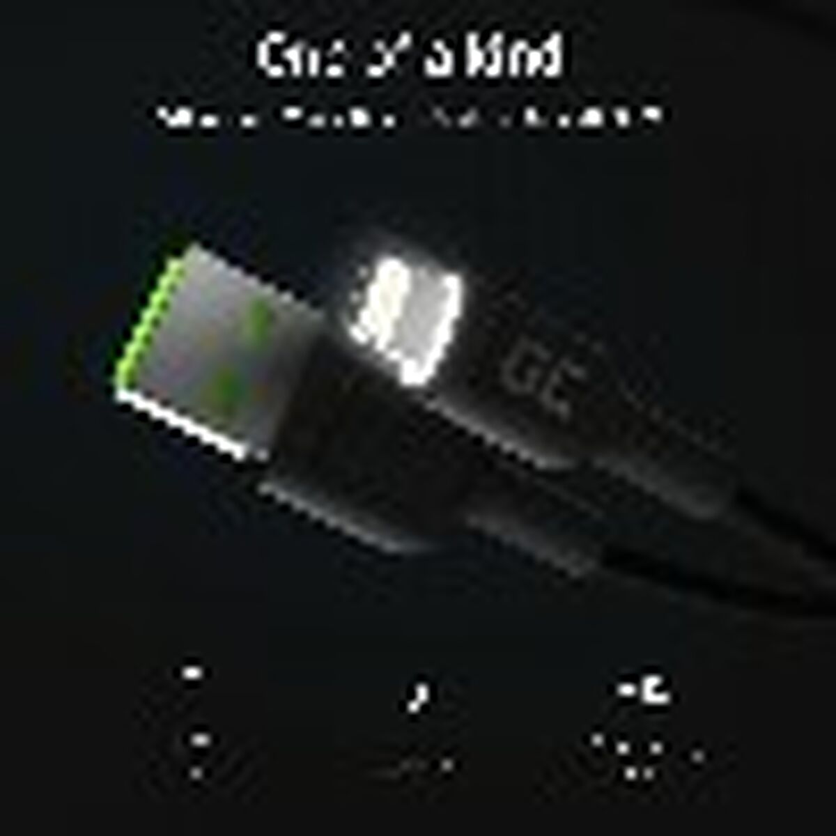 Lightning-Kabel Green Cell KABGC12 Svart 2 m